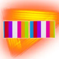 Neon Colorful Stripes |  Pillow Case