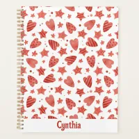 Valentine Hearts & Stars Pattern Planner