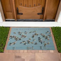 Breathtaking Flock of Sanderlings Takes Flight Doormat