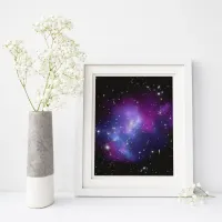 Blank Purple Celestial Space Photo Poster