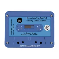 Retro Cassette Graduation Party Invitation Magnet