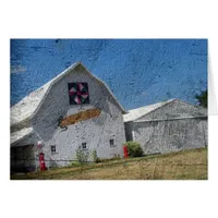 Barn With Corn and a Barn Quilt