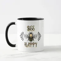 Bee Happy | Vintage Colors Honey Bee Mug