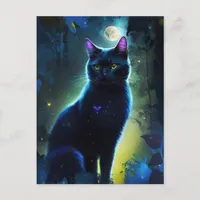 A Black Cat Postcard