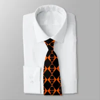 Halloween Black Skull Tie