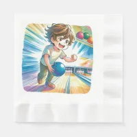 Bowling Party Boy's Anime Birthday   Napkins