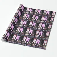 Times Square in New York City (pink) Wrapping Paper