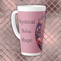 Mystical Boho Magic Maroon | Latte Mug