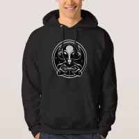 Gamer Alien with Controller and Headphones Hoodie