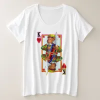 Teddy Bear King of Hearts Plus Size T-Shirt