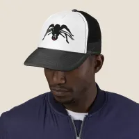 Funny Cartoon Black Spider Halloween Black Widow Trucker Hat