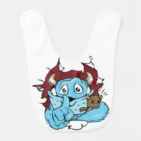 Funny Monster "Shhh" Baby Bib