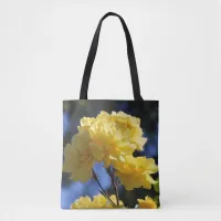 Golden Flowers Pretty Roses Cute Photo Tote Bag