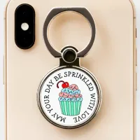 Sprinkled with Love Cute Cupcake Phone Ring Stand