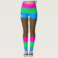 Polysexual Pride Faux Shorts & Legs  Leggings