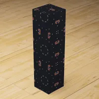 Stars And Unique Spaceship Pattern Wine Box