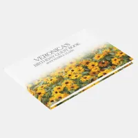 Rudbeckia Flowers 80th Birthday Guest Book