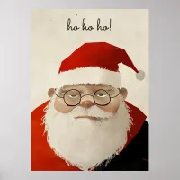 Tired Santa Poster