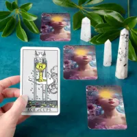 Vicky has her head in the floral clouds Tarot