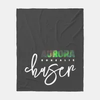 Aurora Borealis (Northern Lights) Chaser Fleece Blanket