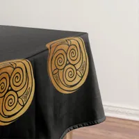 Triple Celtic Knot Swirl Mandala Border Tablecloth