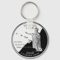 Faux Hawaii State Quarter Keychain