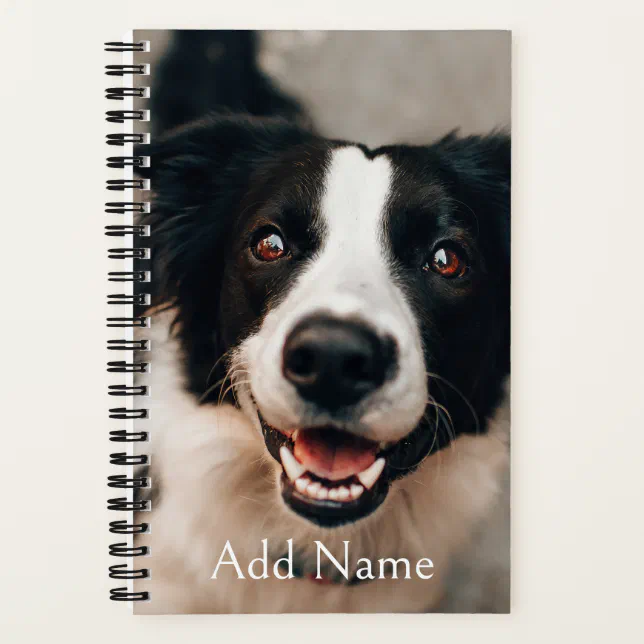 Custom Photo Dogs and Name Personalized Girl Kid Notebook