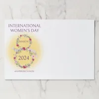 International Womens Day March 8 Inspire Inclusion Paper Pad