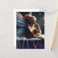 Fairy Woman in a Bathtub Postcard