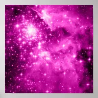 Pink Stars Poster