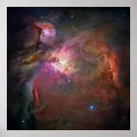 The Orion Nebula - Pink Poster