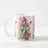 Fairy in Mauve Field Flowers Mug