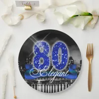 City Lights Elegant Eighty ID191 Paper Plates