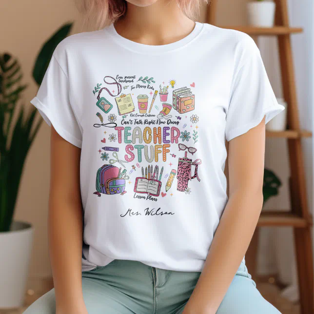 Teacher Stuff, Doodles Teacher Appreciate Gift T-Shirt