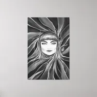 Wonderful Sensual Mysterious Female Pop Artwork Canvas Print