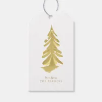 Gold Christmas Pattern#10 ID1009 Gift Tags