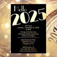 New Year's Eve Party Foil Invitation