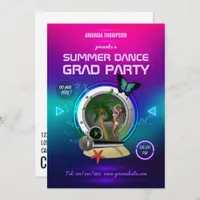 Club Summer Dance Music Party Ad Invitation