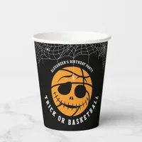 Halloween Basket Ball Trick or Basketball Birthday Paper Cups