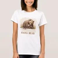 Heartwarming AP72 MAMA BEAR Cub Mother's Day Card  T-Shirt