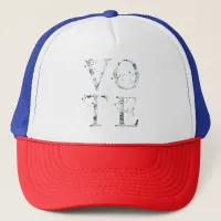 Rustic Blue Vote Trucker Hat