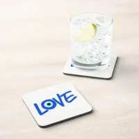 Evil Eye Symbol Love Design Beverage Coaster