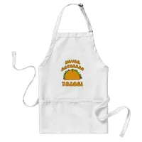 Never Gatekeep Tacos Fun Cartoon Meal Adult Apron