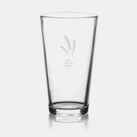 Nature Leaves Bride & Groom Pint Glass