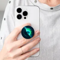 Emerald Lunar Core Cracking Open DALL-E AI Art PopSocket