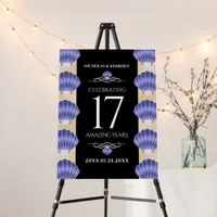 Elegant 17th Shells Wedding Anniversary Foam Board