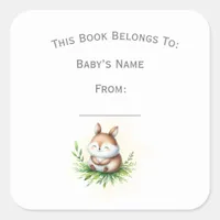 Customize Woodland Animal Book Plate