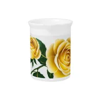 Beautiful Yellow Roses  Beverage Pitcher