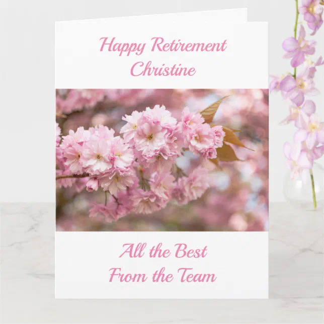 ... Personalized Photo Retirement Card