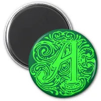 Monarchia Green  "A" Magnet